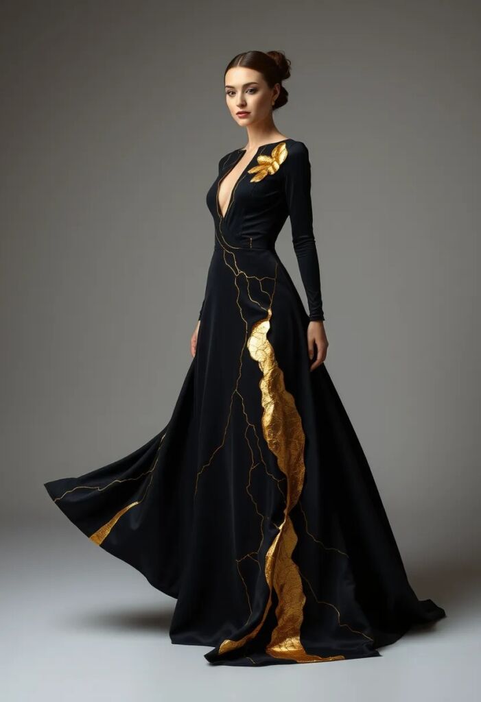 Avant Garde Kintsugi Inspired Gown