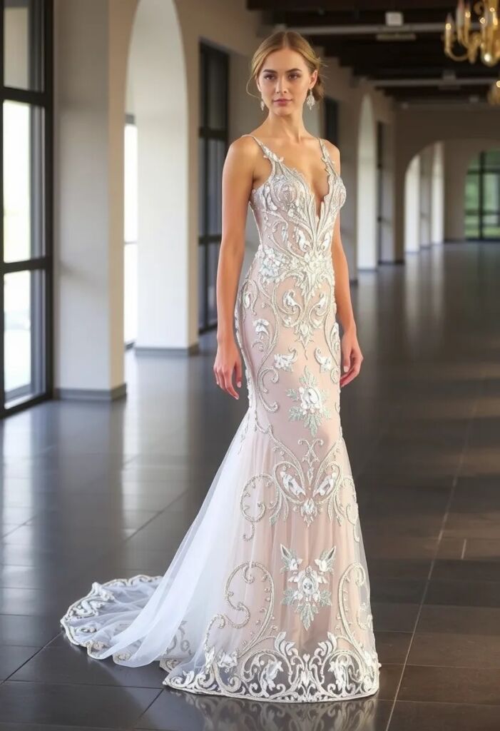 Classic Crystal Embellished Gown