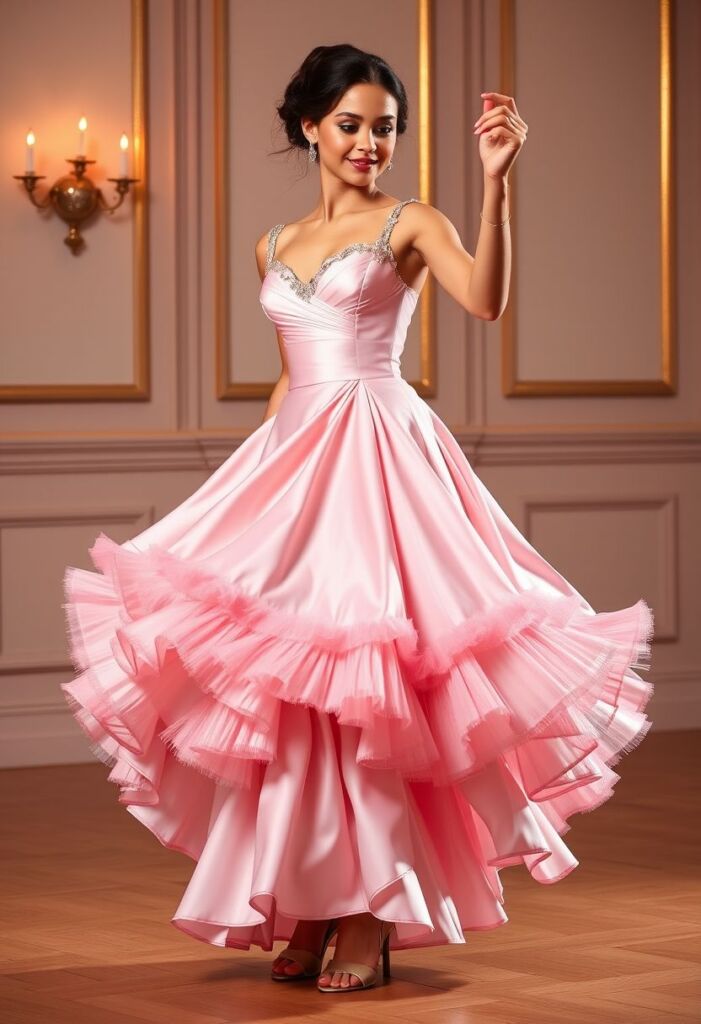 Elegant Viennese Waltz Ball Gown