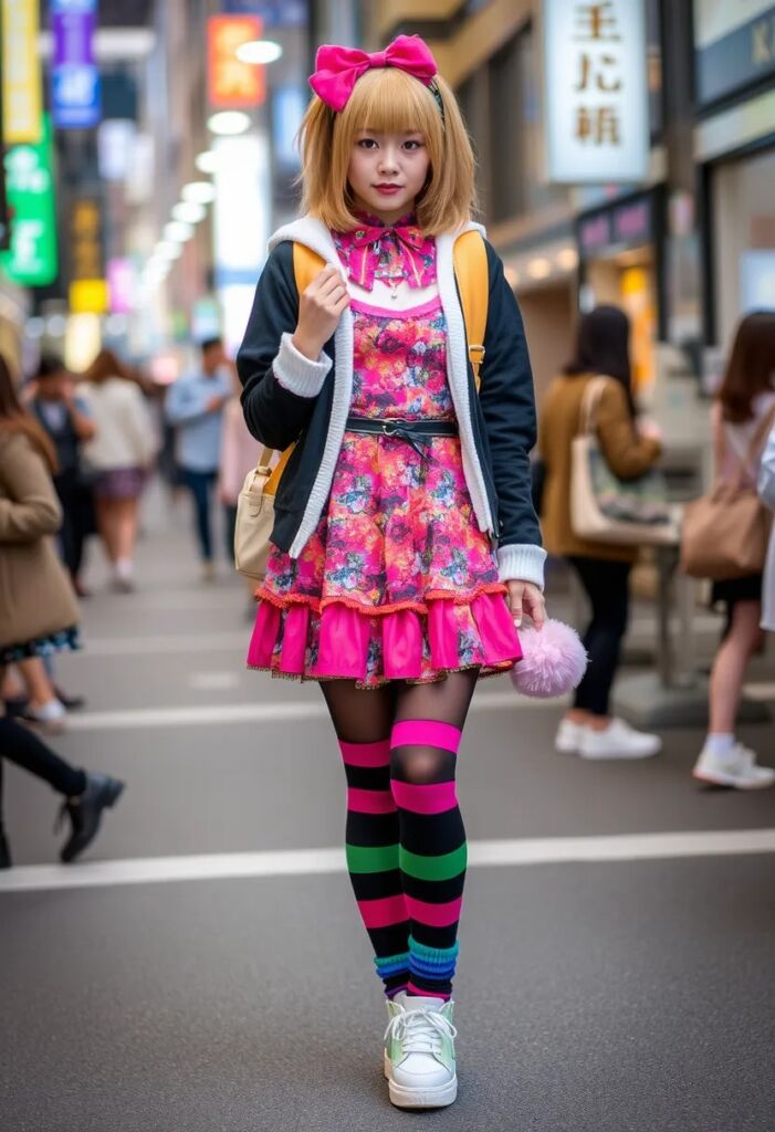 Gyaru kei Harajuku Street Fashion