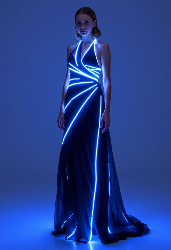 LED Infused Evening Gown