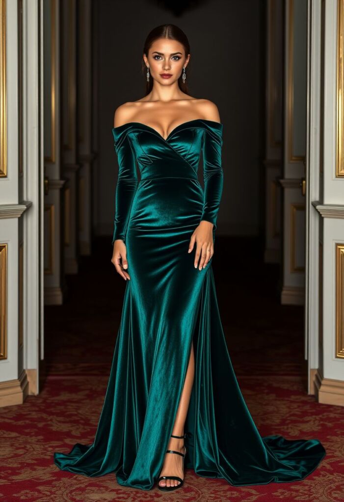 Luxurious Velvet Dress