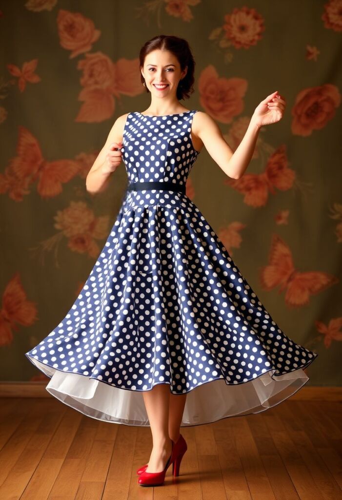 Playful Swing Dance Dress