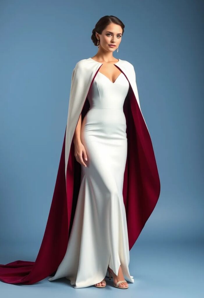 Regal Cape Dress