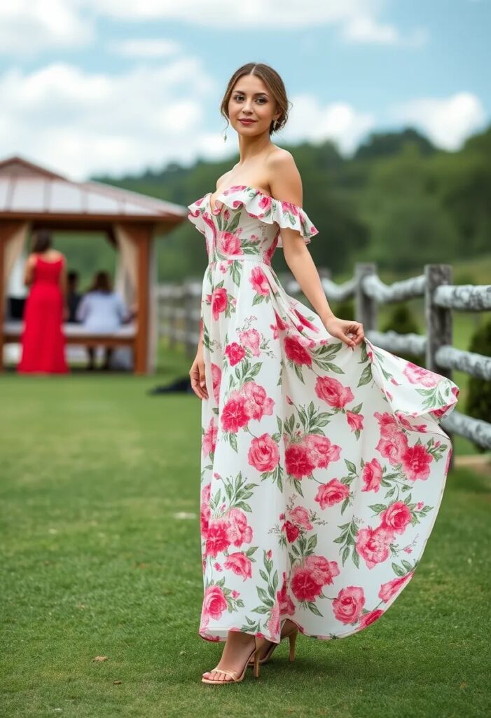 Romantic Floral Maxi Dress