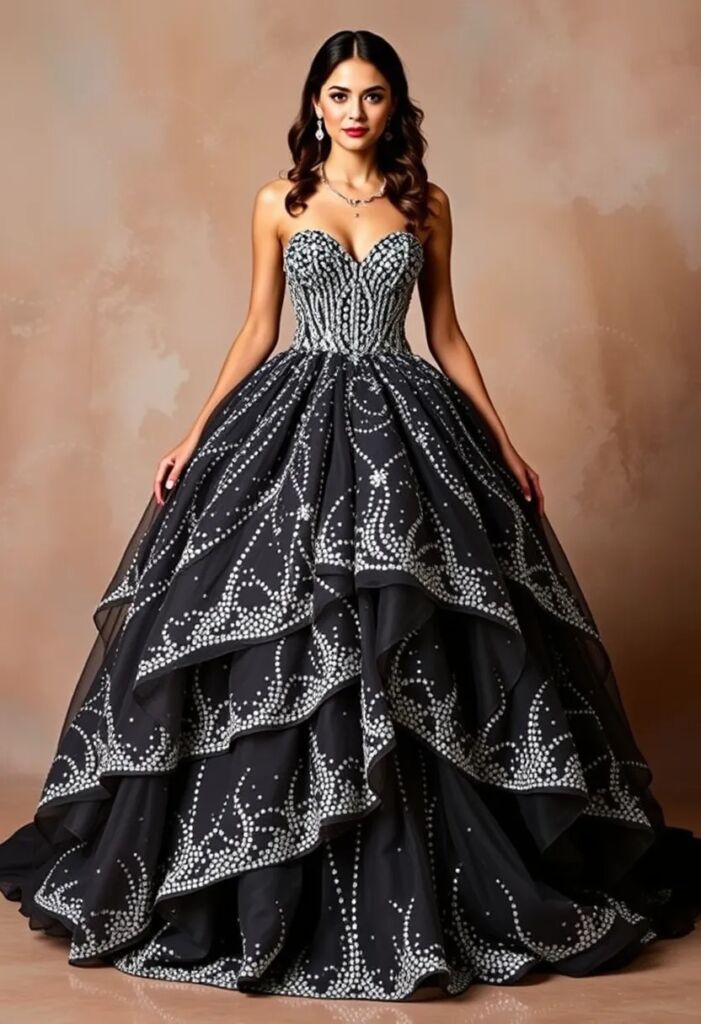 Show Stopping Crystal Ball Gown